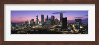 Atlanta skyline at night, Georgia, USA Fine Art Print