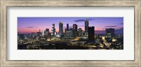 Atlanta skyline at night, Georgia, USA Fine Art Print