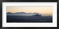 Hazy Sky over Los Angeles, Panoramic View Fine Art Print
