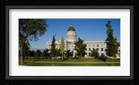 Garden in front of Utah State Capitol Building, Salt Lake City, Utah, USA Fine Art Print