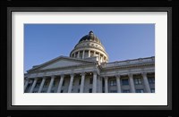 Low angle view of the Utah State Capitol Building, Salt Lake City, Utah Fine Art Print