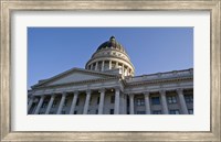 Low angle view of the Utah State Capitol Building, Salt Lake City, Utah Fine Art Print