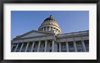 Low angle view of the Utah State Capitol Building, Salt Lake City, Utah Fine Art Print