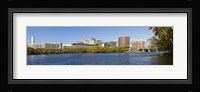 Buildings at the waterfront, Connecticut River, Hartford, Connecticut, USA 2011 Fine Art Print