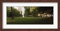 Large head sculpture in a park, Madison Square Park, Madison Square, Manhattan, New York City, New York State, USA Fine Art Print