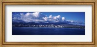 City at the waterfront, Waikiki, Honolulu, Oahu, Hawaii, USA Fine Art Print