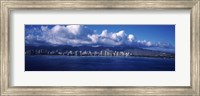 City at the waterfront, Waikiki, Honolulu, Oahu, Hawaii, USA Fine Art Print