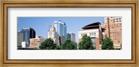 Low angle view of skyline, Kansas City, Missouri, USA Fine Art Print