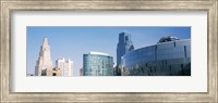 Low angle view of downtown skyline, Sprint Center, Kansas City, Missouri, USA Fine Art Print