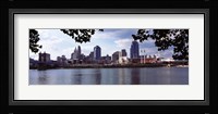 City at the waterfront, Ohio River, Cincinnati, Hamilton County, Ohio Fine Art Print