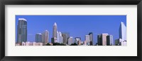 City skyline, Charlotte, Mecklenburg County, North Carolina, USA Fine Art Print
