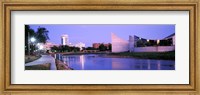 Buildings at the waterfront, Arkansas River, Wichita, Kansas, USA Fine Art Print
