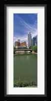 Buildings at the waterfront, Omaha, Nebraska (vertical) Fine Art Print
