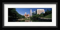 Buildings at the waterfront, Qwest Building, Omaha, Nebraska Fine Art Print