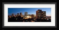 Skyline at dusk, Oakland, California Fine Art Print