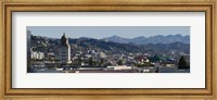 High angle view of Beverly Hills, West Hollywood, Hollywood Hills, California Fine Art Print