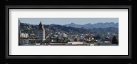 High angle view of Beverly Hills, West Hollywood, Hollywood Hills, California Fine Art Print