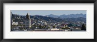 High angle view of Beverly Hills, West Hollywood, Hollywood Hills, California Fine Art Print