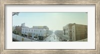 City viewed from a railroad platform, Lakeview, Chicago, Cook County, Illinois, USA Fine Art Print