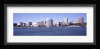 Skyscrapers in a lake, Lake Merritt, Oakland, California, USA Fine Art Print