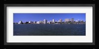 Skyscrapers along a lake, Lake Merritt, Oakland, California, USA Fine Art Print