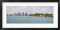 Buildings at the waterfront, Miami, Florida, USA (daytime) Fine Art Print