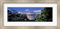 Facade of the government building, White House, Washington DC, USA Fine Art Print