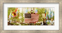 Occupy Wall Street protester, Zuccotti Park, Lower Manhattan, Manhattan, New York City, New York State, USA Fine Art Print