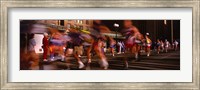 Blurred Motion Of Marathon Runners, Houston, Texas, USA Fine Art Print