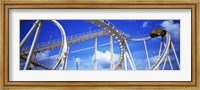 Batman The Escape Rollercoaster, Astroworld, Houston, Texas, USA Fine Art Print