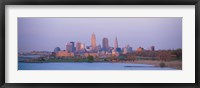 Skyline from the Water, Cleveland, Ohio Framed Print