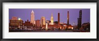 Skyline, Cleveland, Ohio, USA Fine Art Print