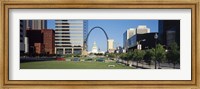 Buildings in a city, Gateway Arch, Old Courthouse, St. Louis, Missouri, USA Fine Art Print
