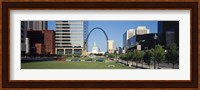 Buildings in a city, Gateway Arch, Old Courthouse, St. Louis, Missouri, USA Fine Art Print