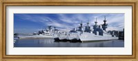 Warships at a naval base, Philadelphia, Philadelphia County, Pennsylvania, USA Fine Art Print