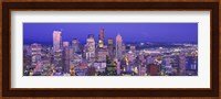 USA, Washington, Seattle, cityscape at dusk Fine Art Print