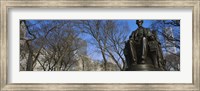 Low angle view of a statue of Abraham Lincoln in a park, Grant Park, Chicago, Illinois, USA Fine Art Print