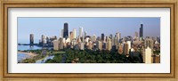Skyline with Hancock Building and Sears Tower, Chicago, Illinois Fine Art Print