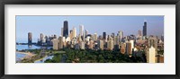 Skyline with Hancock Building and Sears Tower, Chicago, Illinois Fine Art Print
