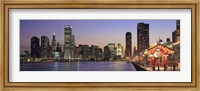 View Of The Navy Pier And Skyline, Chicago, Illinois, USA Fine Art Print