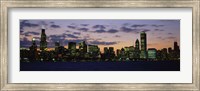 Chicago Skyline at Dusk Fine Art Print