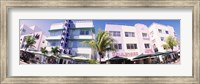 Low angle view of buildings in a city, Miami Beach, Florida, USA Fine Art Print