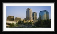Skyscrapers in a city, Sacramento, California, USA Fine Art Print