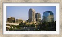 Skyscrapers in a city, Sacramento, California, USA Fine Art Print