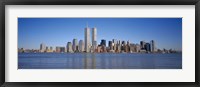 Skyscrapers at the waterfront, World Trade Center, Lower Manhattan, Manhattan, New York City, New York State, USA Fine Art Print