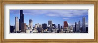 Skyscrapers in a city, Sears Tower, Chicago, Cook County, Illinois, USA Fine Art Print