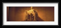 USA, Washington DC, Lincoln Memorial, Low angle view of the statue of Abraham Lincoln Fine Art Print