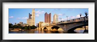 Scioto River, Columbus, Ohio, USA Fine Art Print