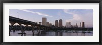 Low angle view of a bridge over a river, Richmond, Virginia, USA Fine Art Print