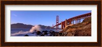 Bridge across the bay, San Francisco Bay, Golden Gate Bridge, San Francisco, Marin County, California, USA Fine Art Print